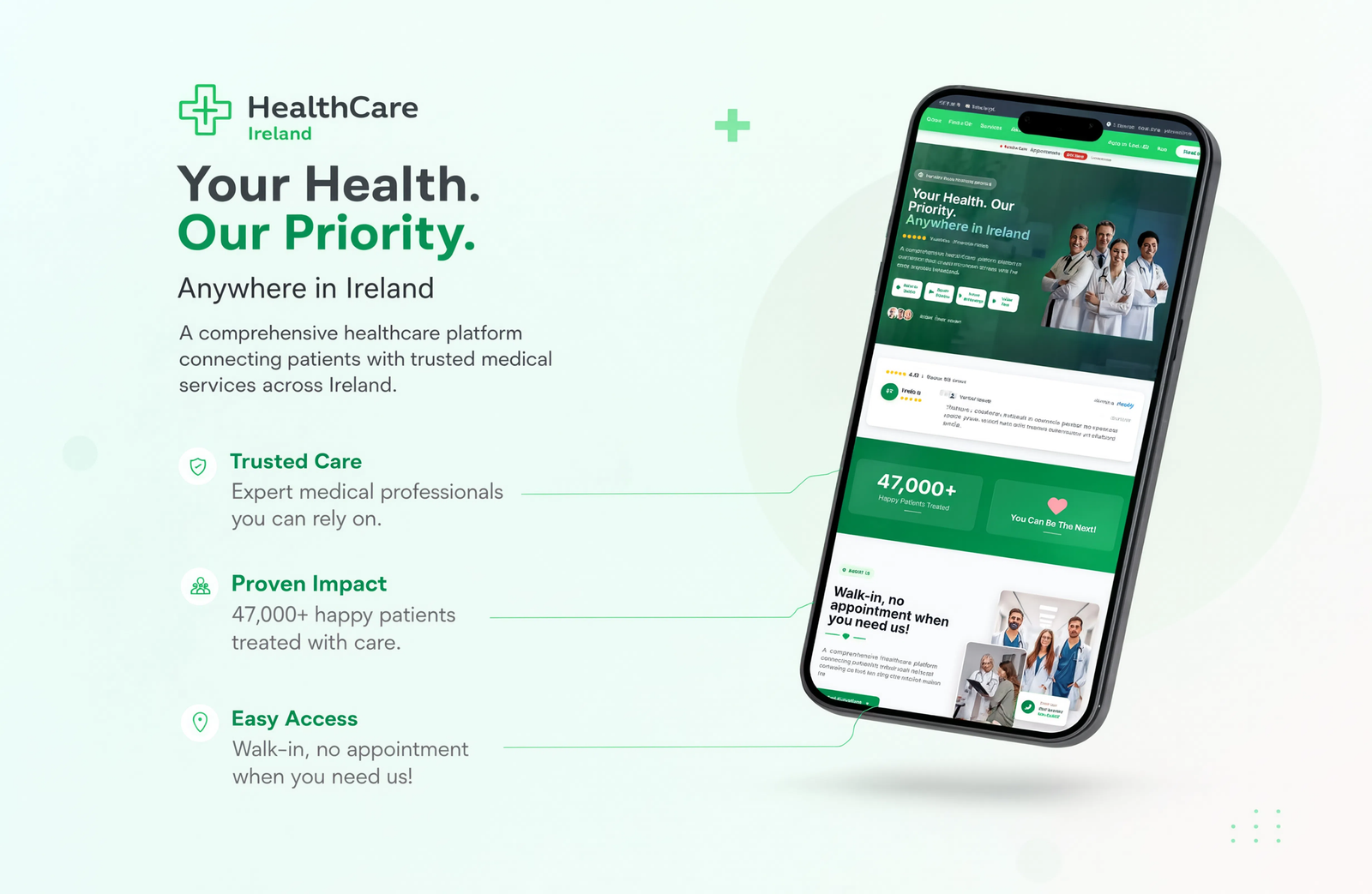 FFMC patient booking and consultation platform interface